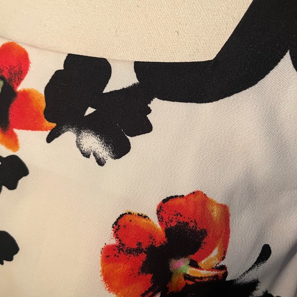 Dress Barn Floral Mini Dress Size 14 - Picture 4 of 6